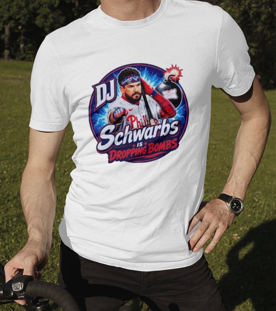 DJ Schwarbs Phillies Dropping Bombs T-Shirt