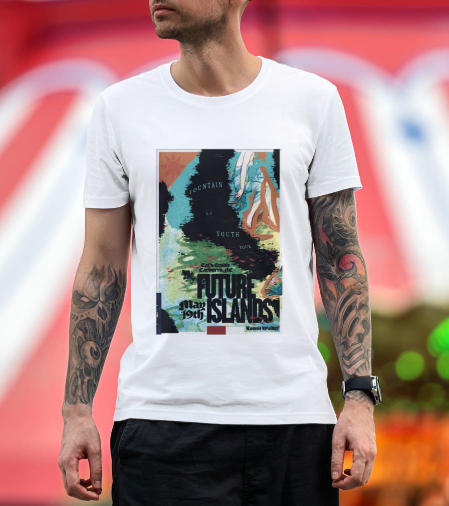 May 19 2026 Future Islands At Cat's Cradle Carrboro NC Fountain Of Youth Tour T-Shirt