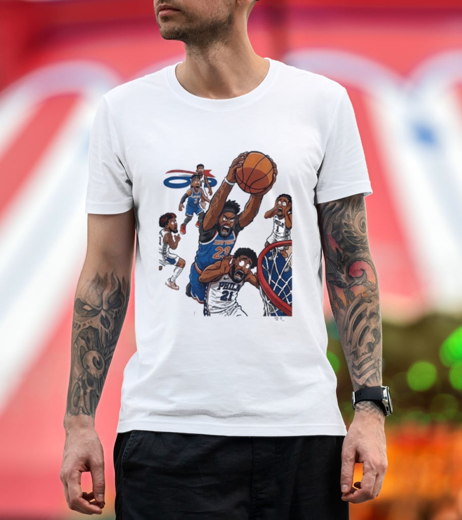 Josh Hart Monster Dunk New York Knicks Basketball Player Epic Slam T-Shirt