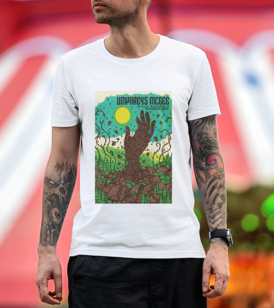 Umphrey's McGee May 22 23 Black Mountain NC Pisgah Brewing Company Tour T-Shirt