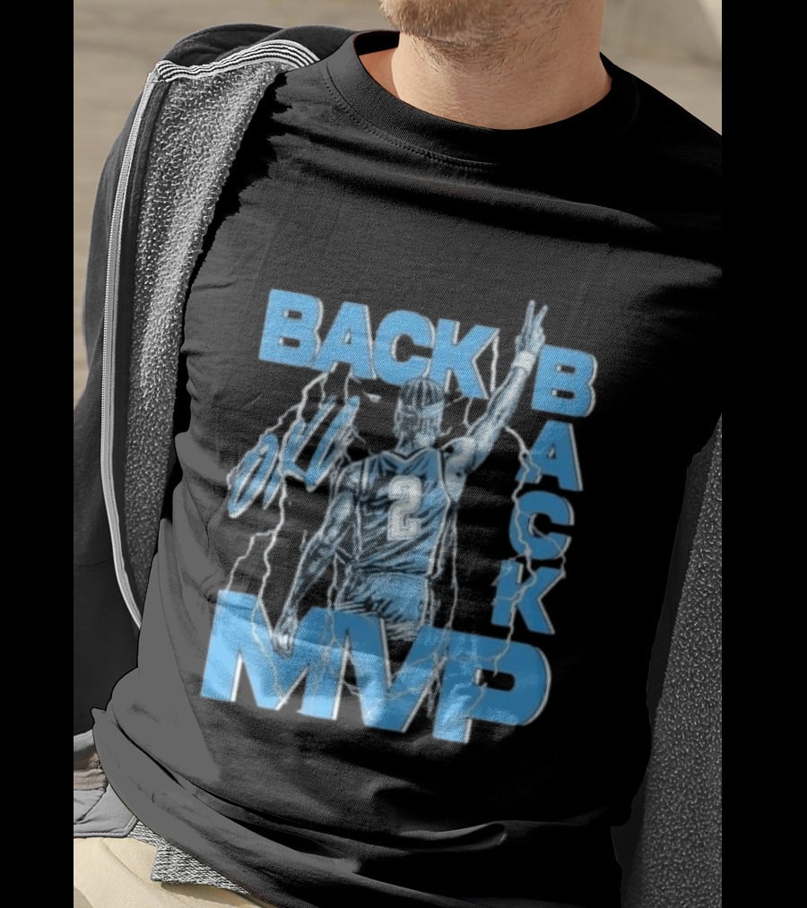 Back To Back MVP Shai Gilgeous Alexander Lightning Number 2 T-Shirt