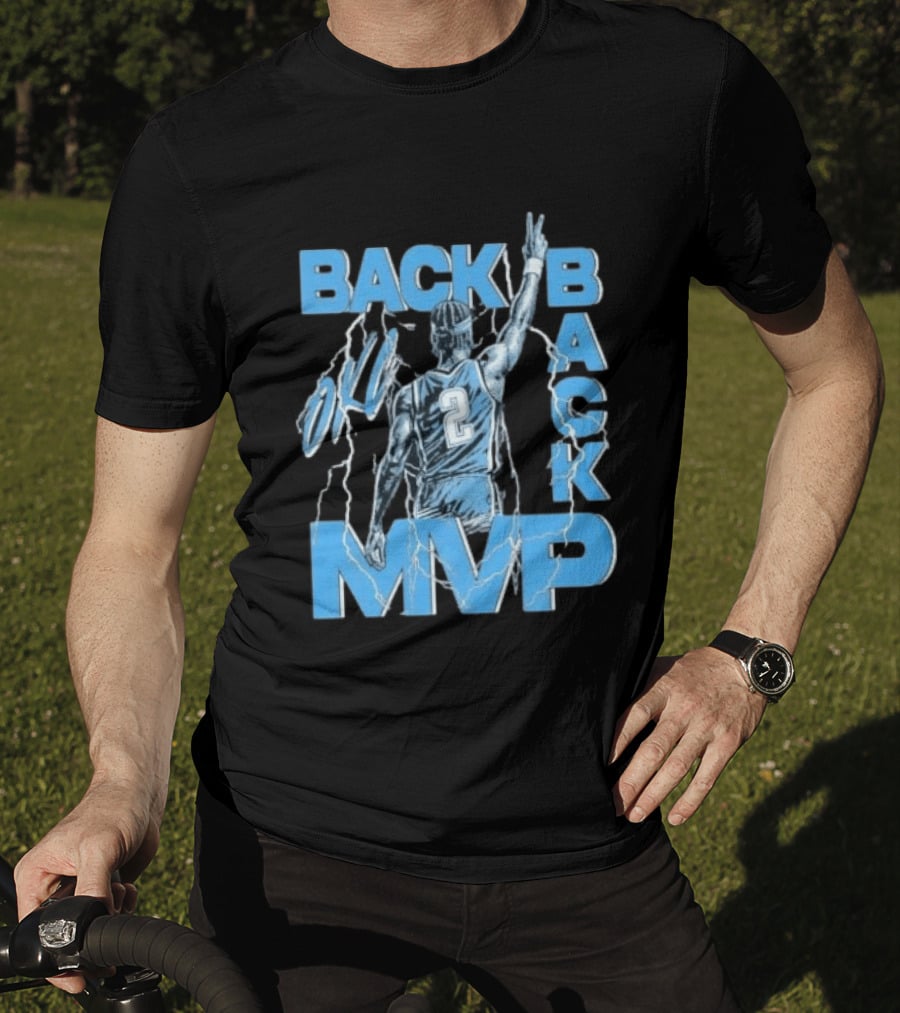 Back To Back MVP Shai Gilgeous Alexander Lightning Number 2 T-Shirt