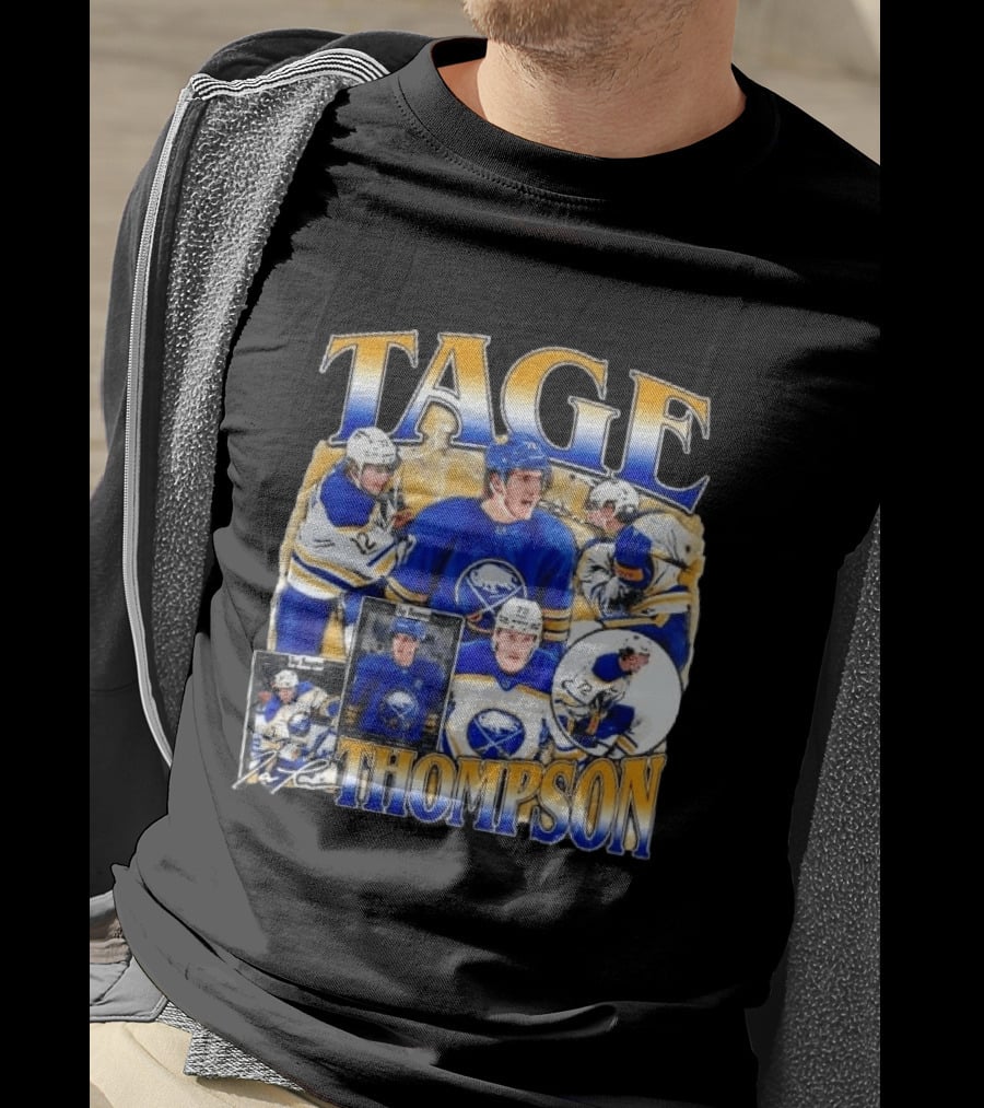 Tage Thompson Buffalo Sabres Hockey Collage T-Shirt