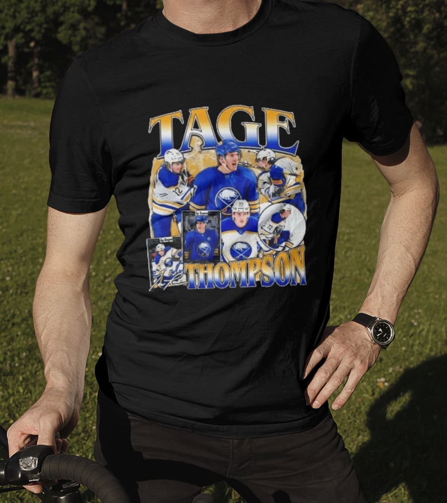 Tage Thompson Buffalo Sabres Hockey Collage T-Shirt