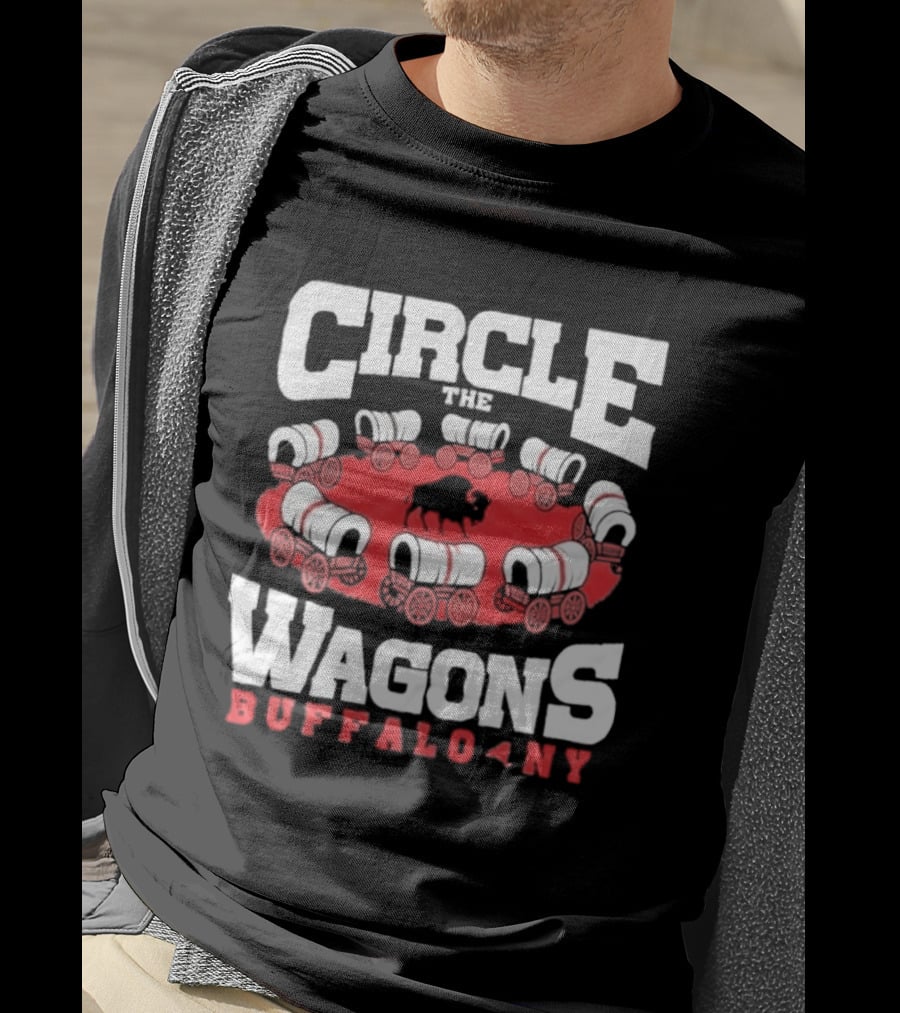 Circle The Wagons Buffalo NY Bills Football T-Shirt