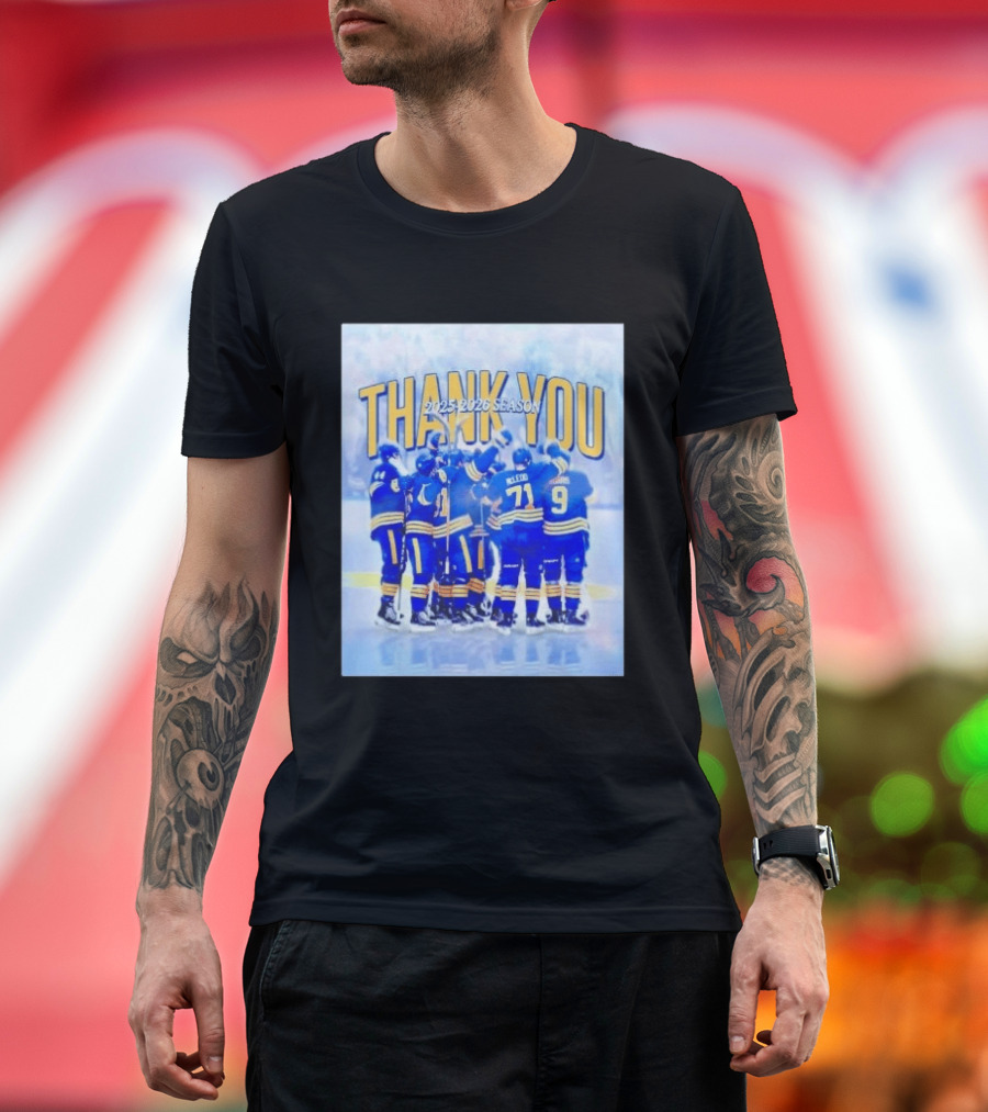 Buffalo Sabres Thank You 2025 2026 Season Players T-Shirt