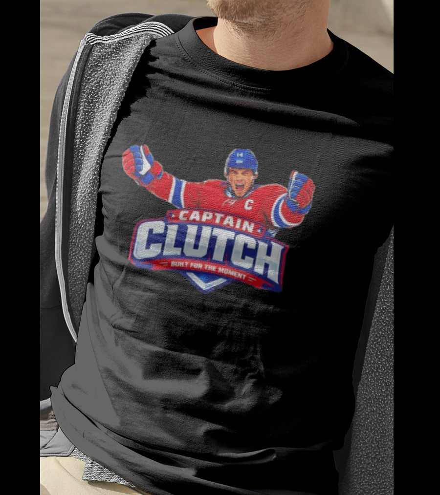 Nick Suzuki Captain Clutch Built For The Moment Montreal Canadiens T-Shirt