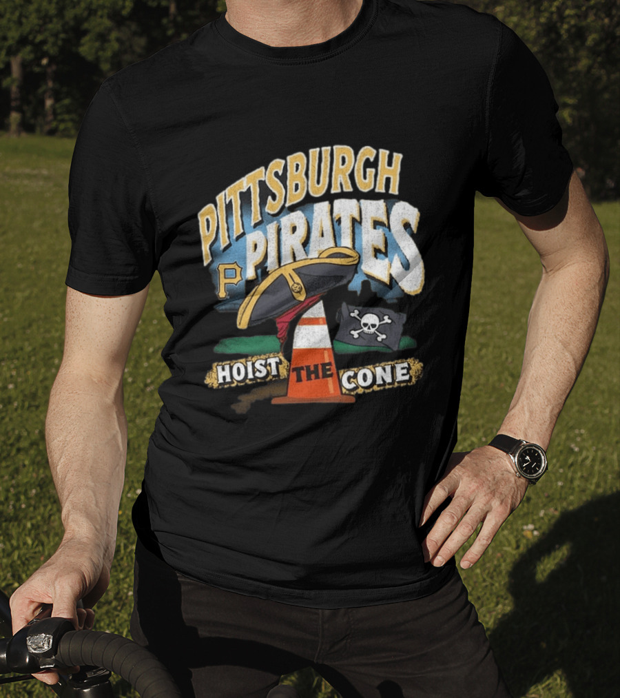 Pittsburgh Pirates Hoist The Cone Skull Flag T-Shirt
