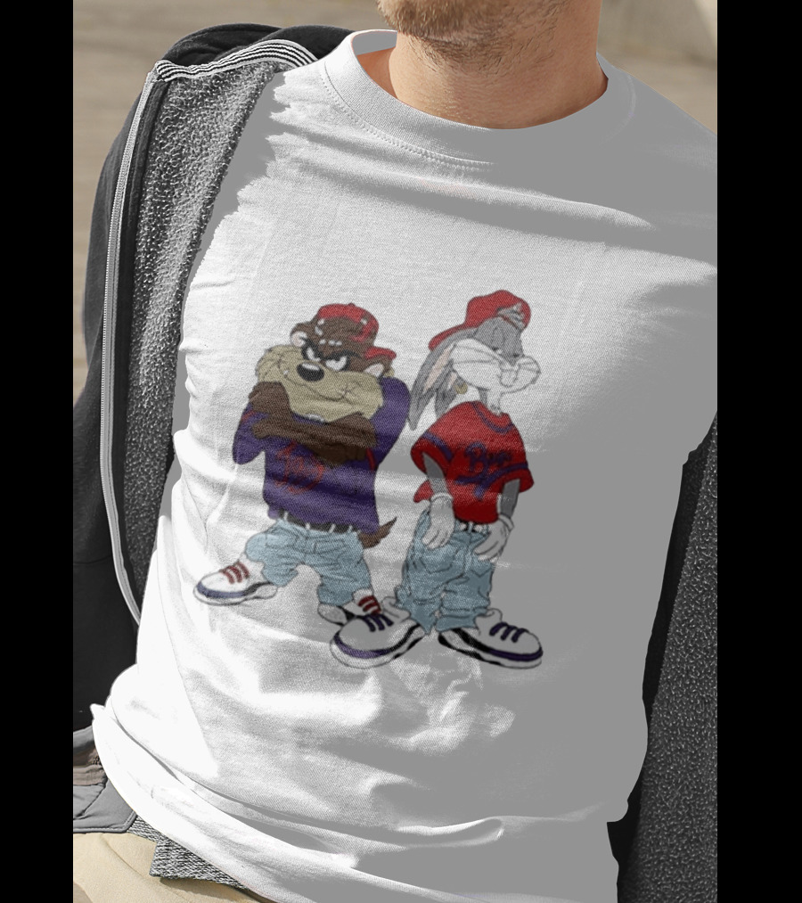 Bugs Bunny Taz Hip Hop Style Kriss Kross Outfits T-Shirt