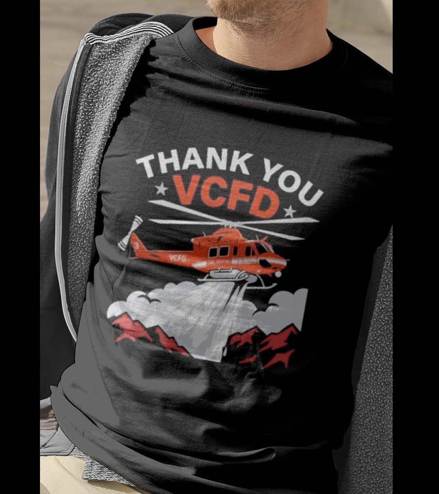 Thank You VCFD Helicopter Rescue T-Shirt