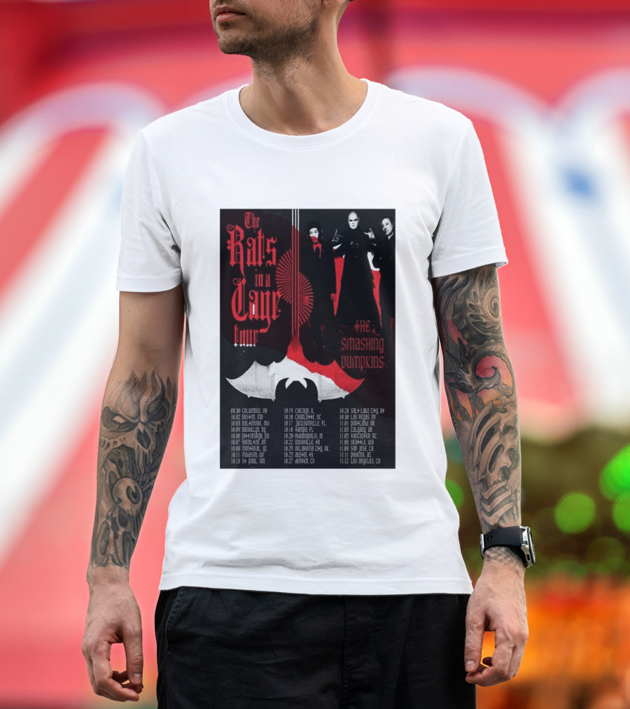The Smashing Pumpkins Rats In A Cage Tour 2026 T-Shirt