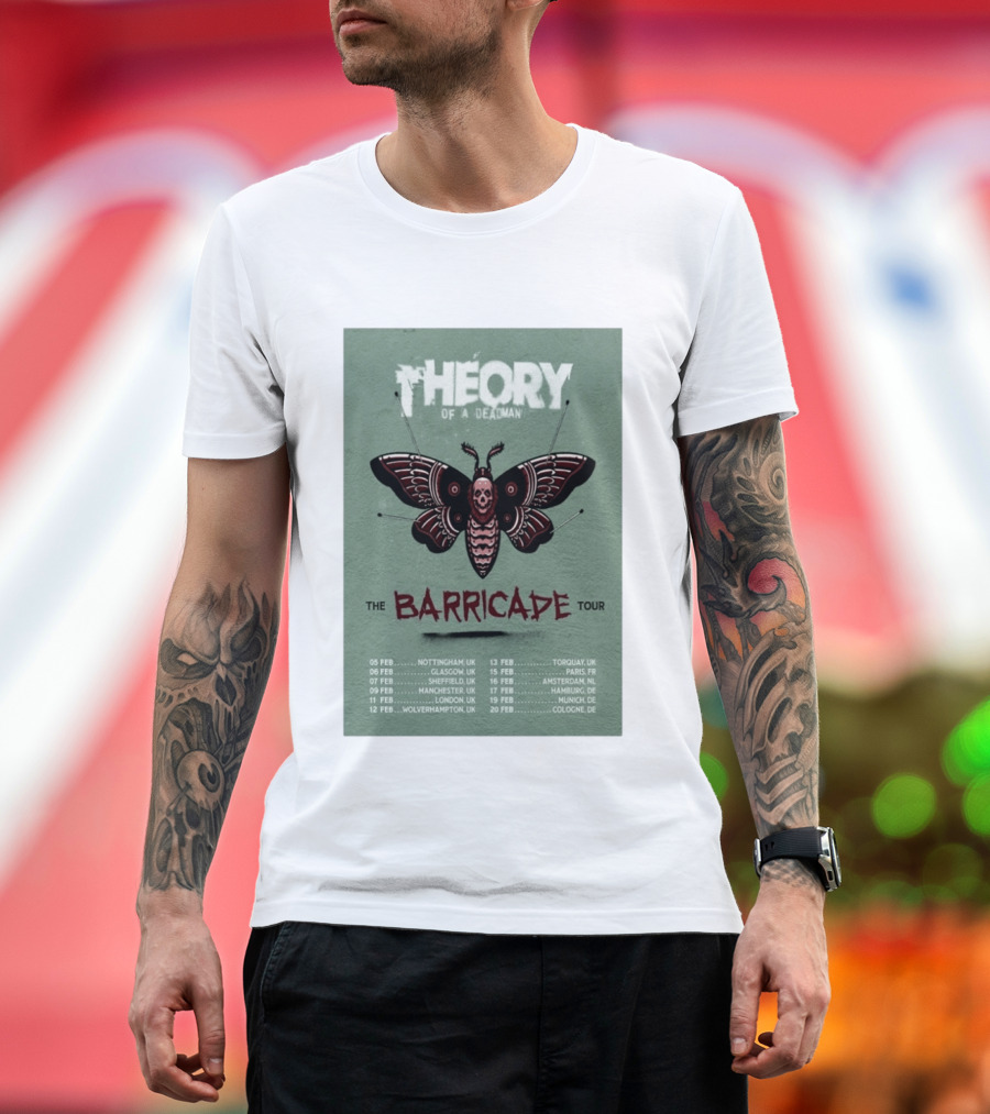 Theory Of A Deadman The Barricade Tour 2027 Dates And Locations T-Shirt
