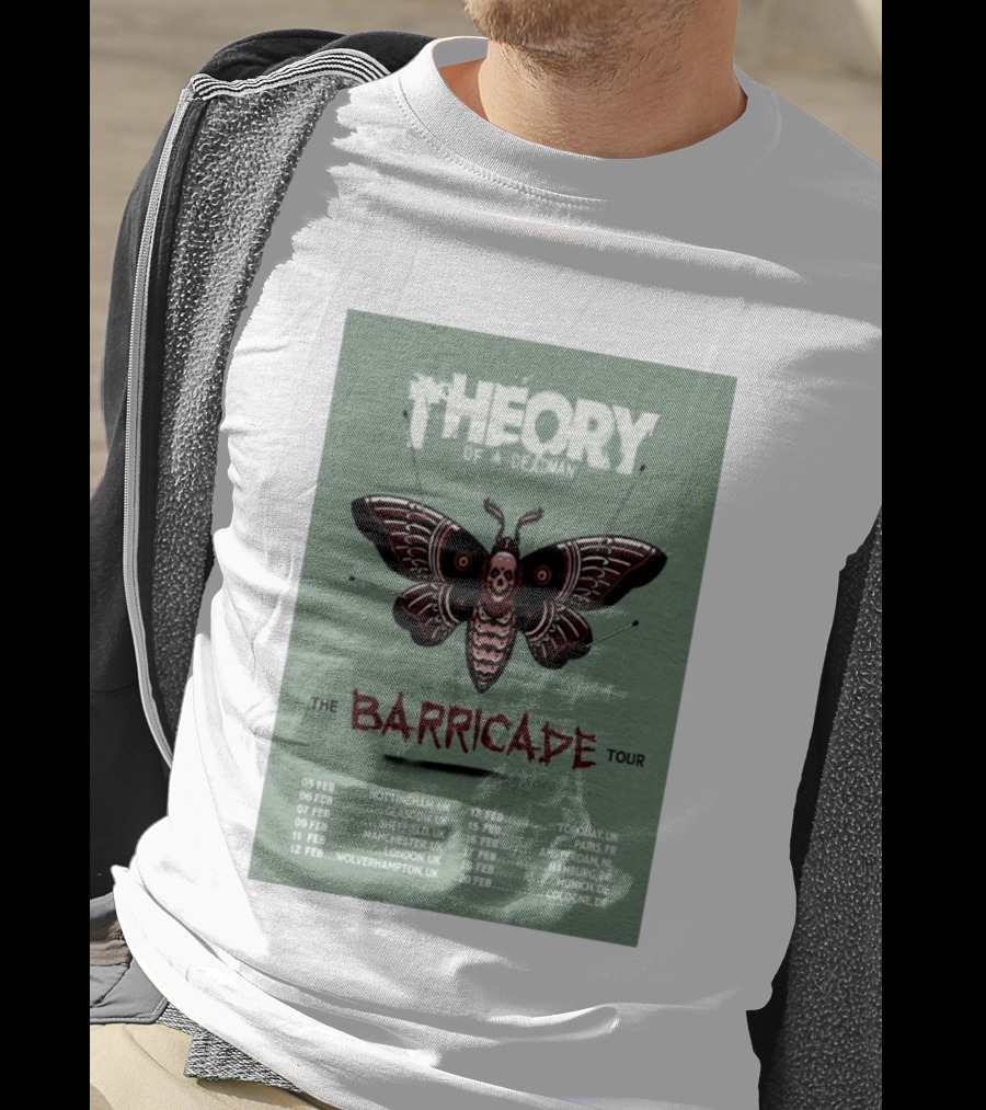 Theory Of A Deadman The Barricade Tour 2027 Dates And Locations T-Shirt