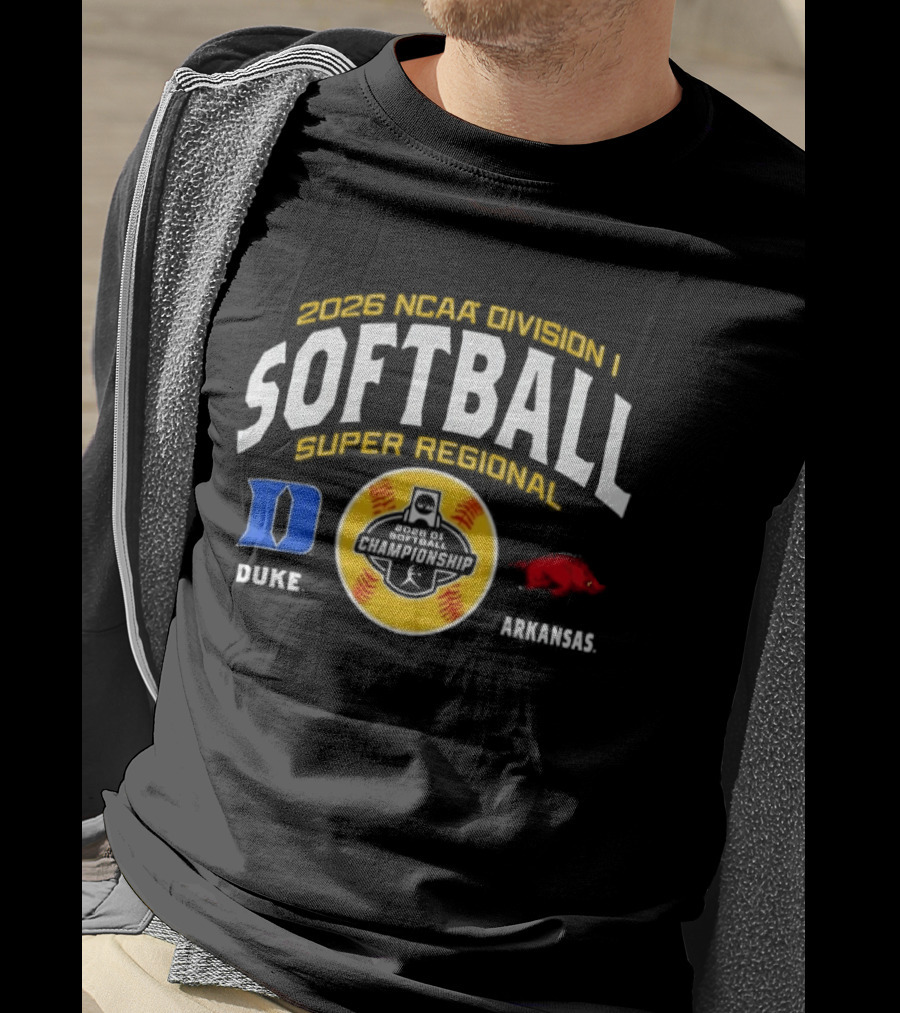 2026 NCAA Division I Softball Super Regional Duke Blue Devils Vs Arkansas Razorbacks T-Shirt