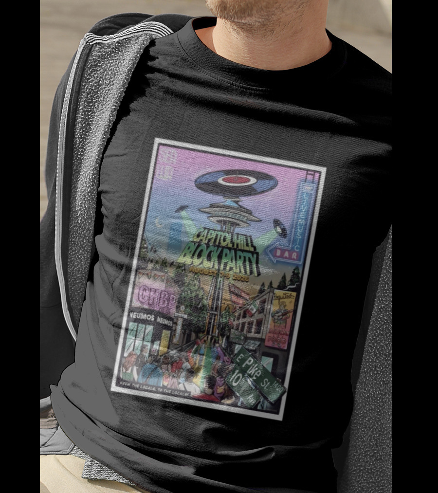 Capitol Hill Block Party 2026 Seattle Live Music August 5 9 T-Shirt