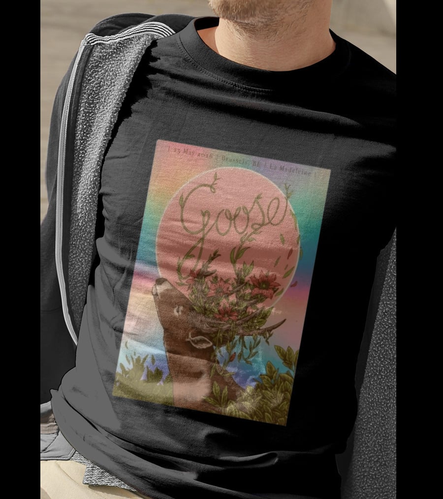 Goose Brussels BE La Madeleine May 25 2026 Deer With Blossoms T-Shirt