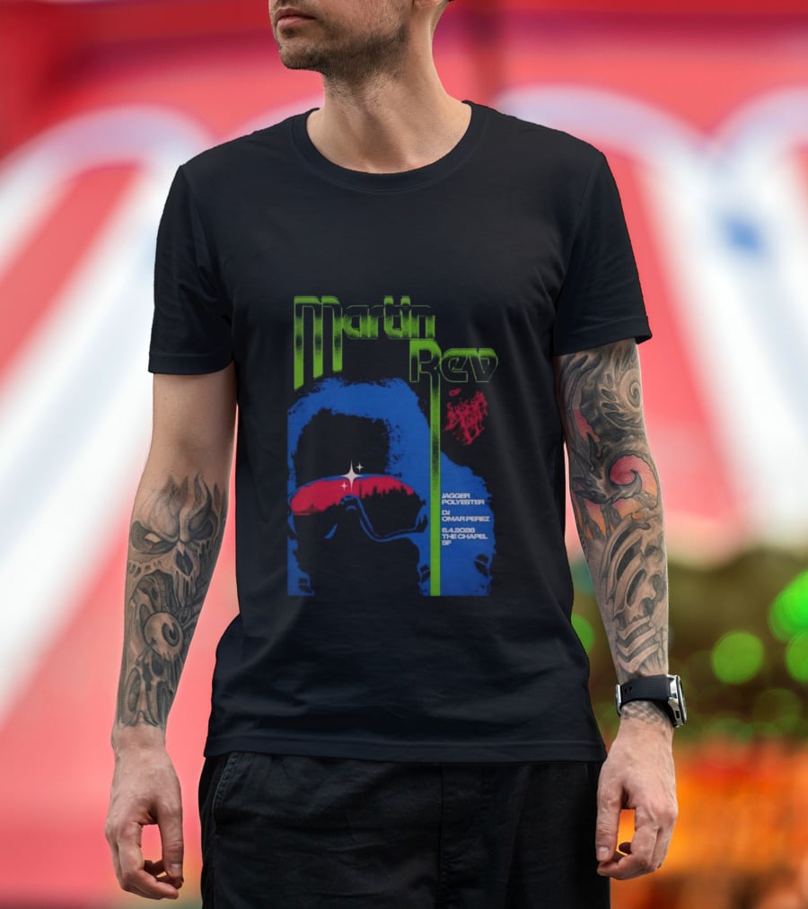 Martin Rev Suicide 6 4 2026 The Chapel SF Jagger Polyester DJ Omar Perez T-Shirt