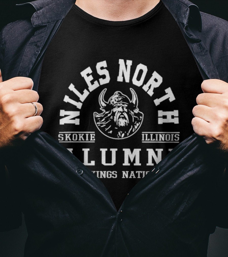 Niles North Skokie Illinois Alumni Vikings Nation T-Shirt