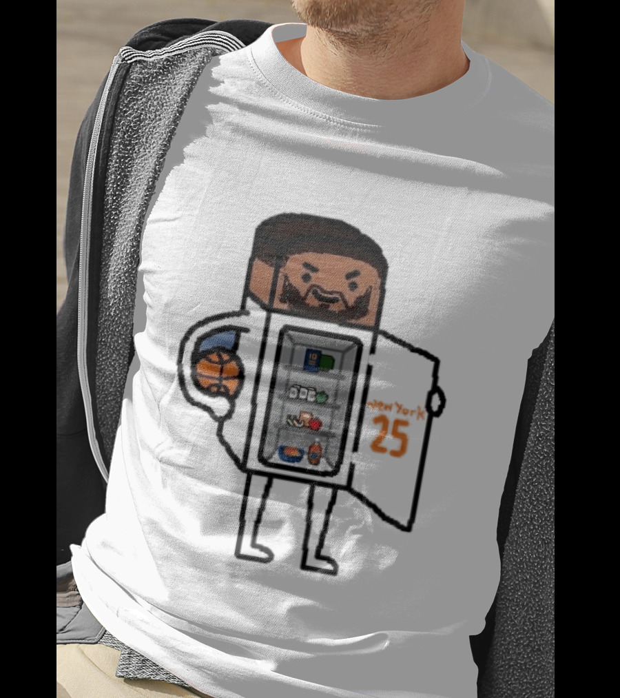 Mikal Bridges Fridge Doodle Knicks Basketball T-Shirt