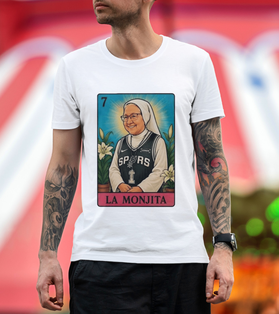 Salesian Sisters La Monjita Spurs Basketball Legend T-Shirt