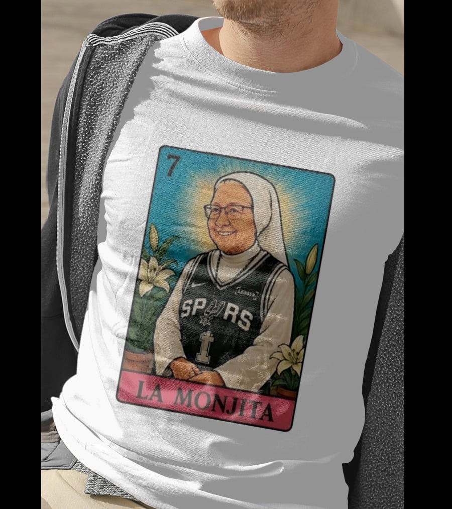 Salesian Sisters La Monjita Spurs Basketball Legend T-Shirt