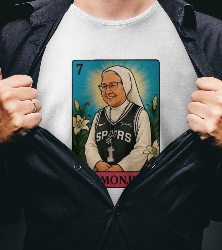Salesian Sisters La Monjita Spurs Basketball Legend T-Shirt