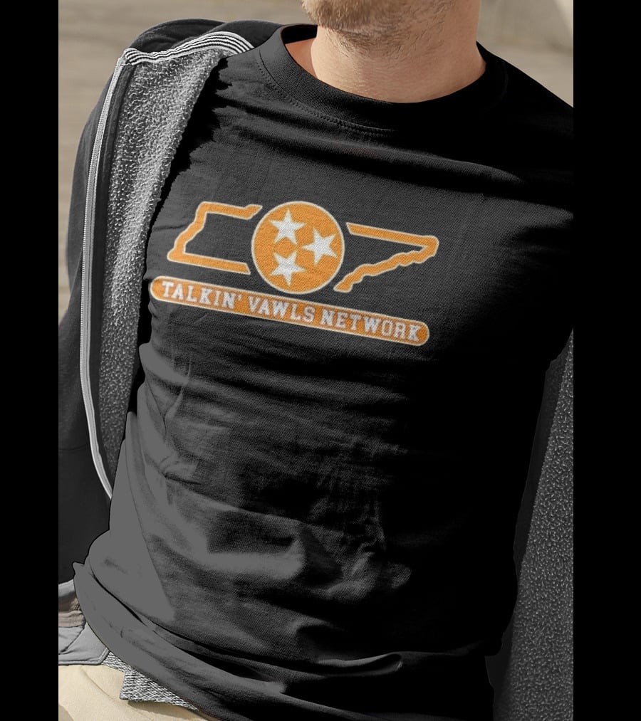 Tennessee Volunteers Talkin' Vawls Network Three Stars T-Shirt