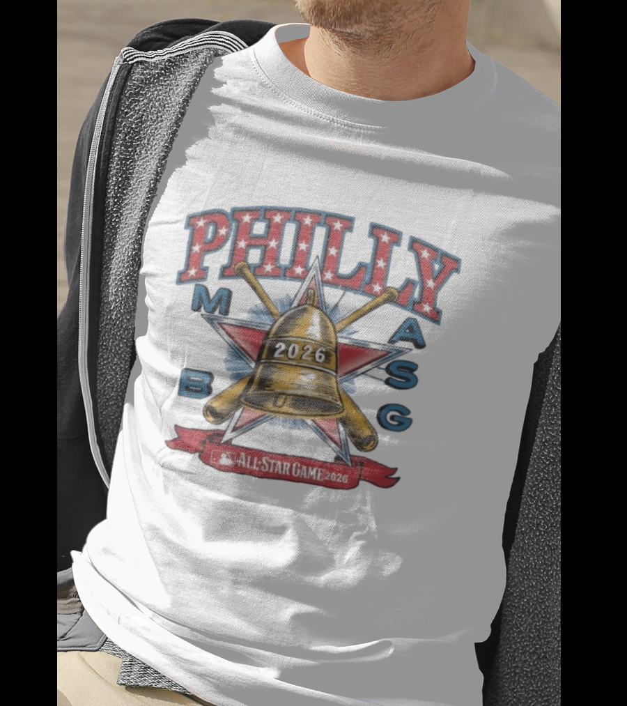 Philly 2026 MLB All Star Game Liberty Bell Star Burst T-Shirt