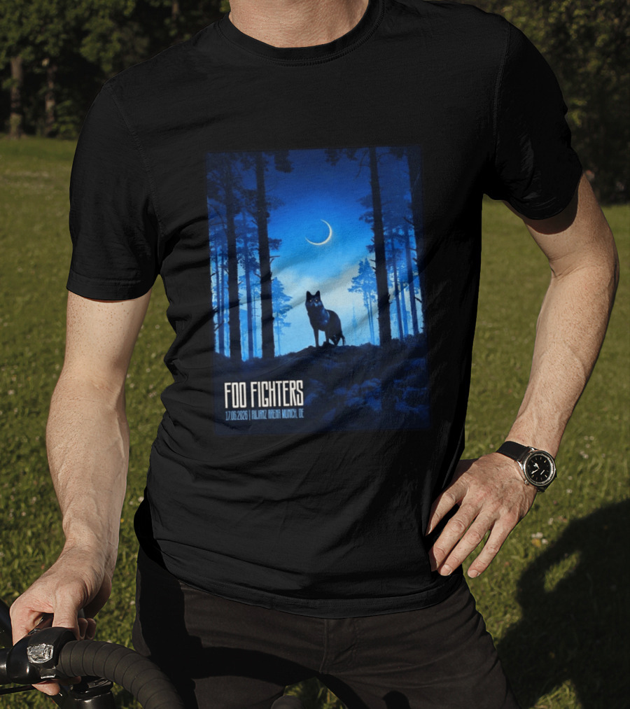 Foo Fighters 17 June 2026 Allianz Arena Munich Germany The Wolf T-Shirt