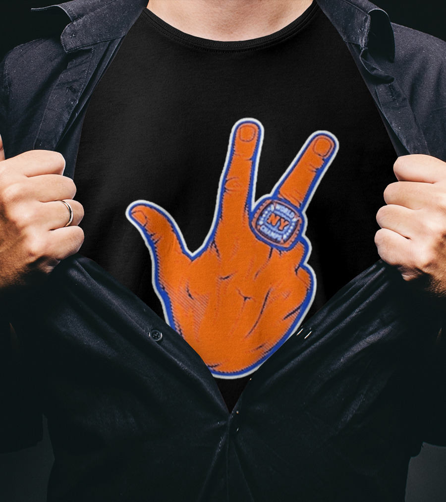 World Champion NY Ring Finger Gesture T-Shirt