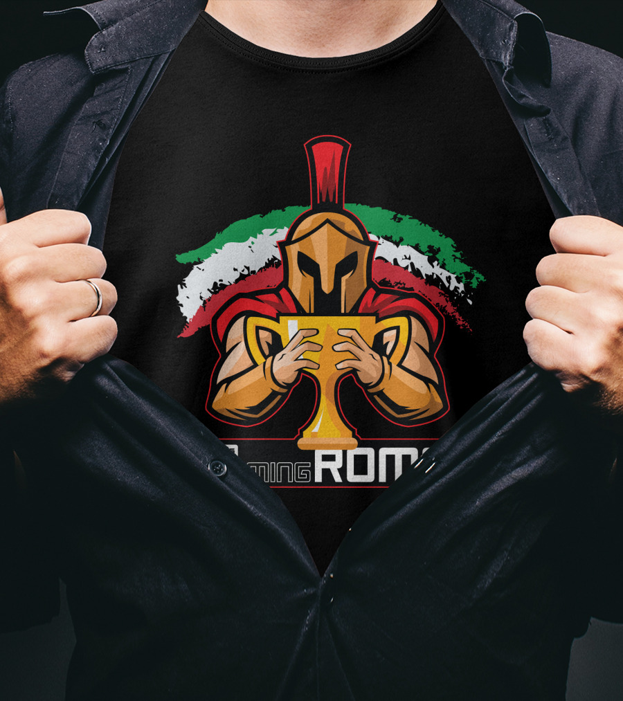 It's Coming Rome Italia Trojan Warrior Holding Trophy T-Shirt