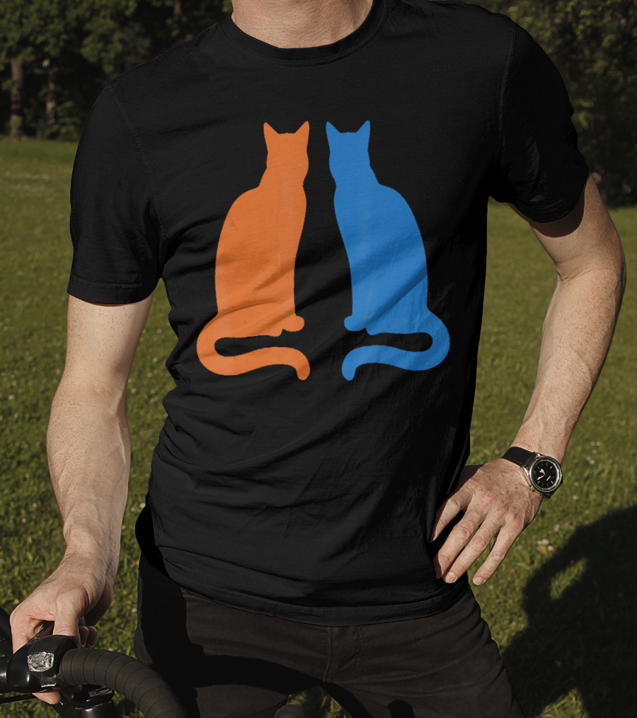 Surviving Cat Support Animals Silhouette Duo T-Shirt