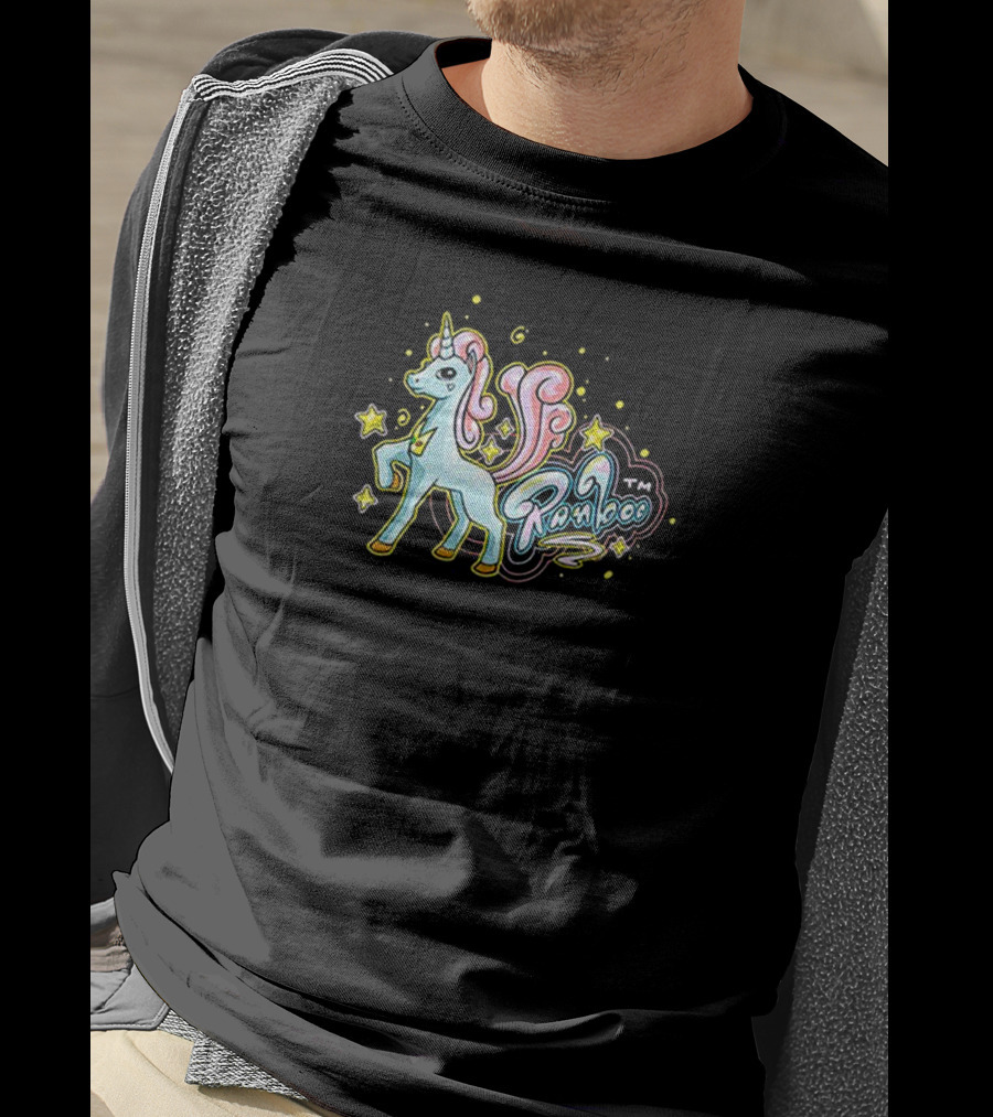 Ranboofashion Unicorn With Stars And Pastel Colors T-Shirt
