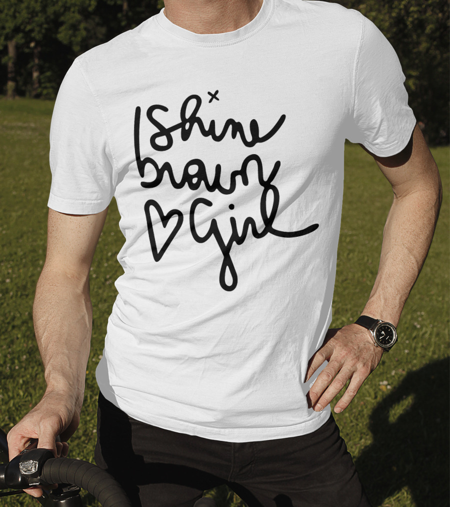 Shine Brown Girl Heart T-Shirt