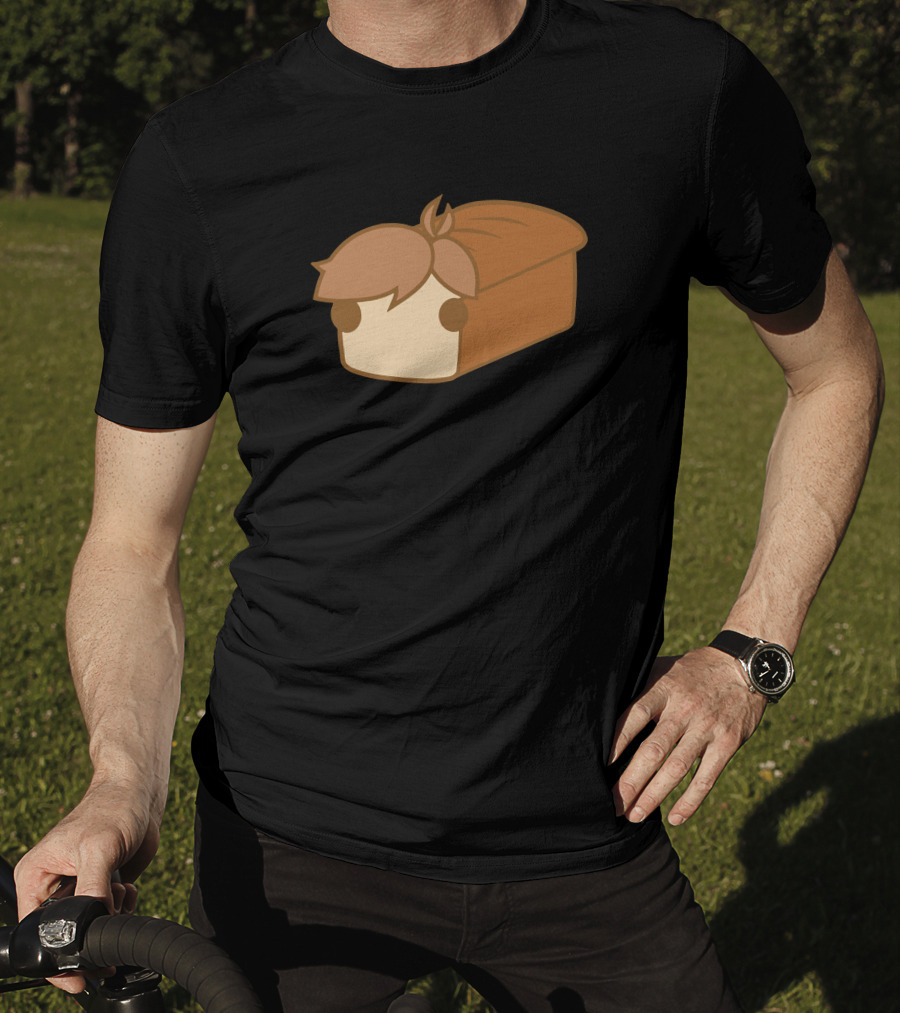Loaf Bread With Hair Style Cartoon T-Shirt