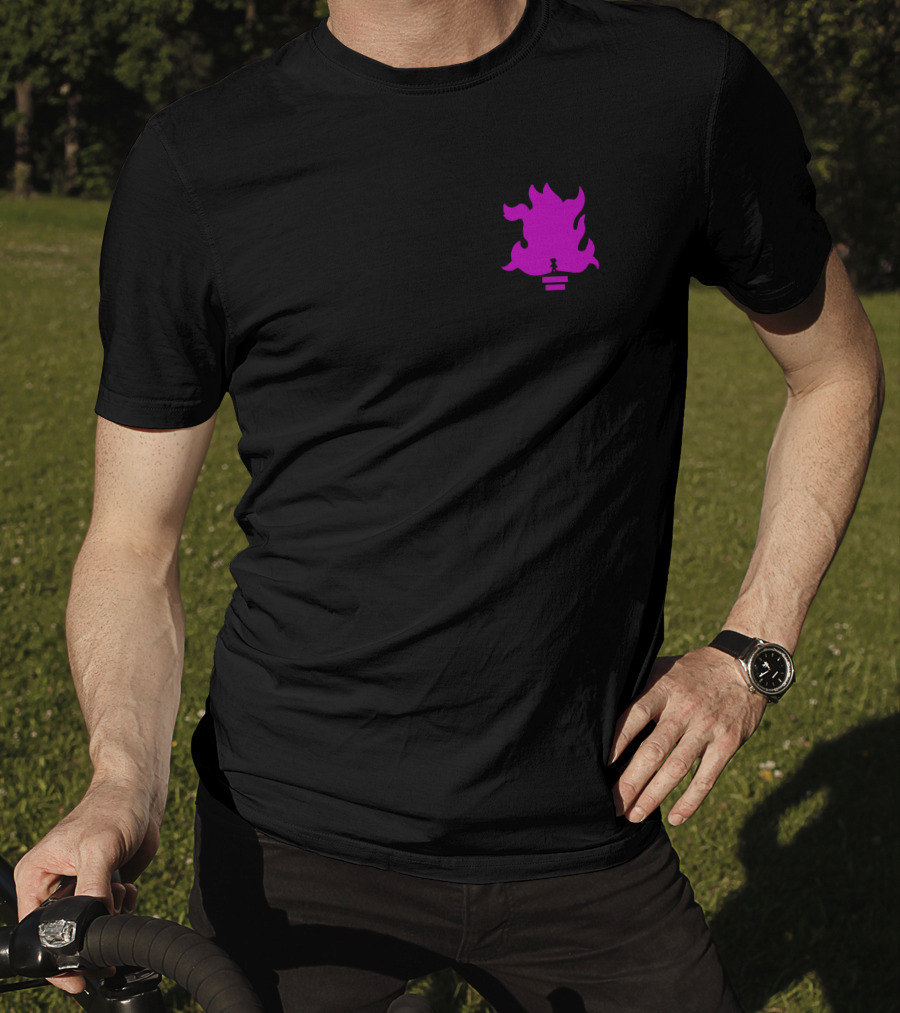 Lil Grian Purple Torch Flame Pixel T-Shirt