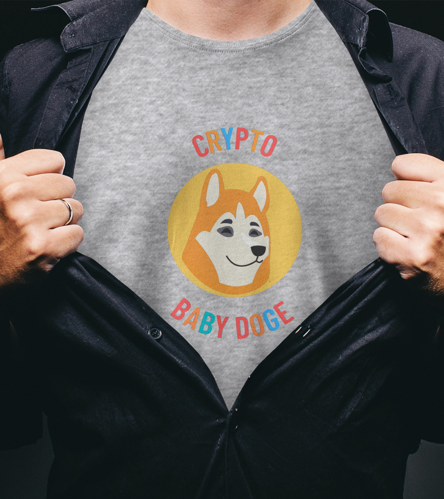 Crypto Baby Doge Iconic Circle T-Shirt
