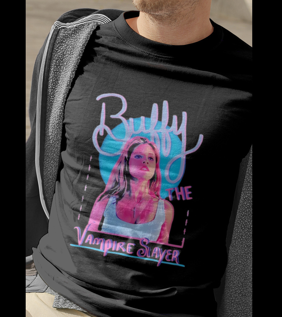 Buffy The Vampire Slayer Sarah Michelle Gellar 90s Nostalgia Fashion Icon Retro 90s T-Shirt