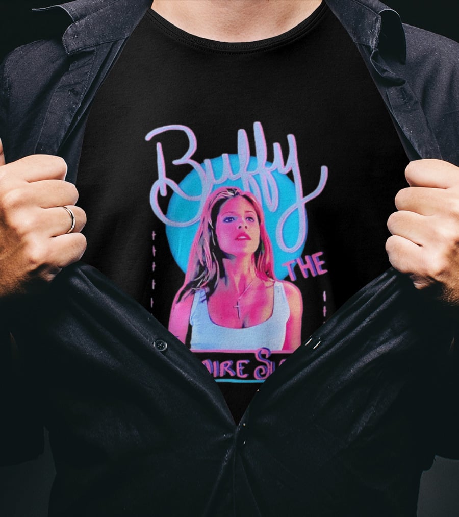 Buffy The Vampire Slayer Sarah Michelle Gellar 90s Nostalgia Fashion Icon Retro 90s T-Shirt