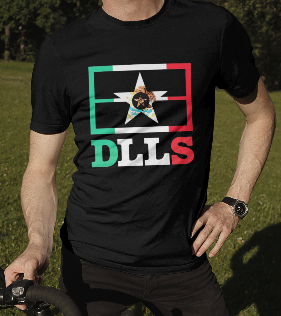 Dallas Cowboys DLLS Mexico Flag Star Heritage Pride T-Shirt