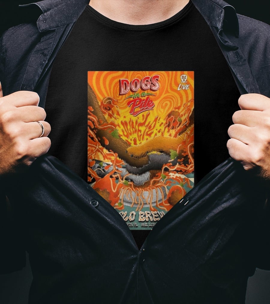 Dogs In A Pile SLO Brew San Luis Obispo June 12 2026 Live Event T-Shirt