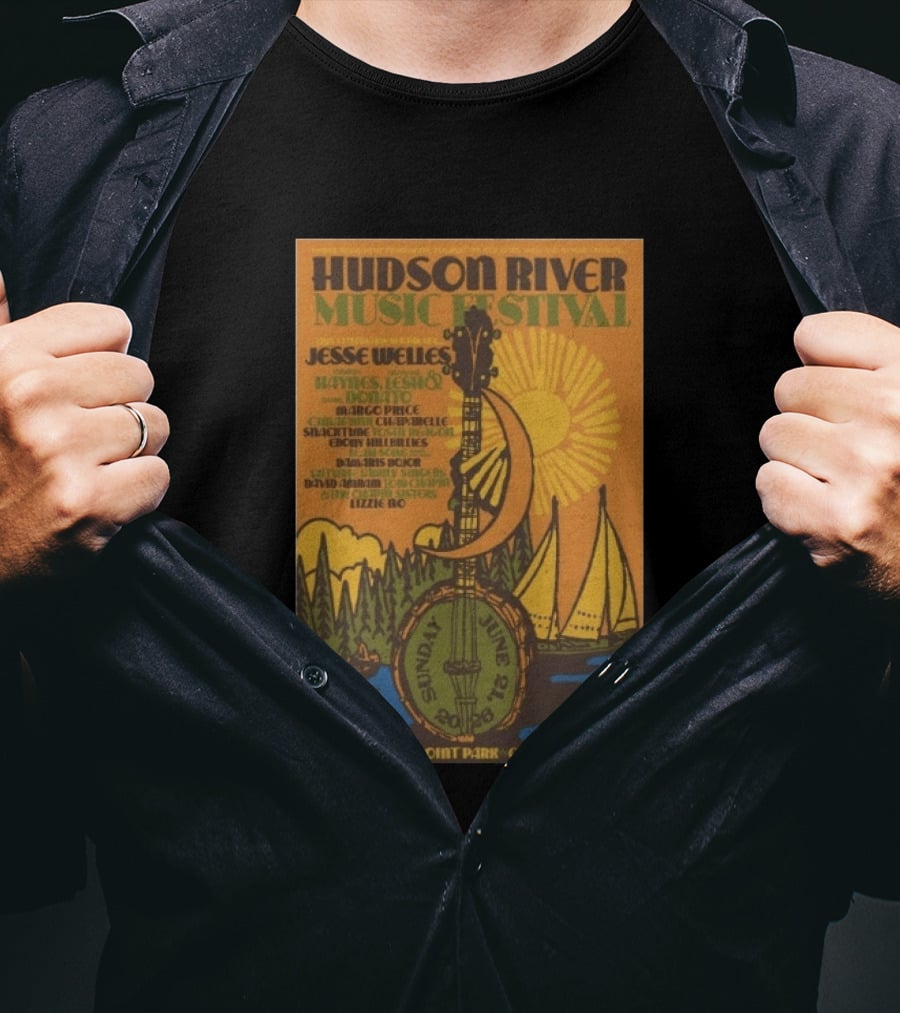 Hudson River Music Festival 2026 Croton Point Park June 21 Jesse Welles Haynes Jesh Donato Marco Price T-Shirt