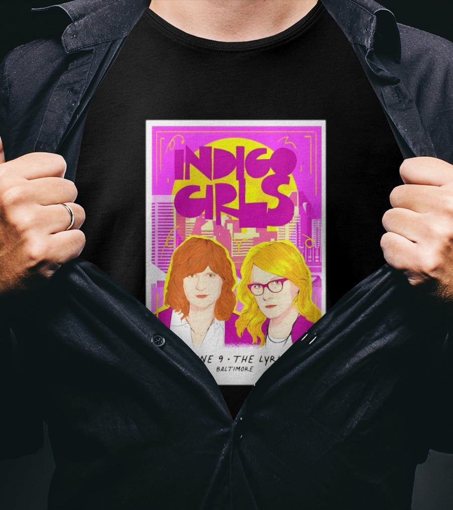 Indigo Girls June 9 The Lyric Baltimore Concert T-Shirt