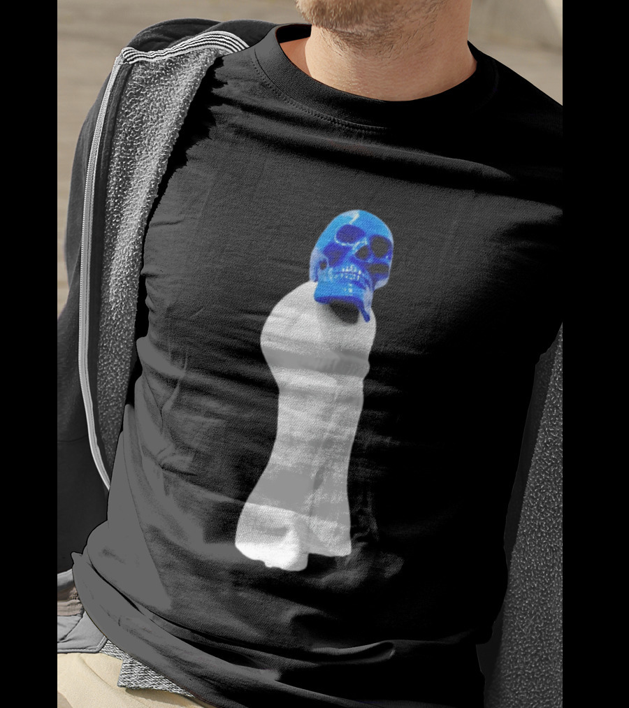 Jack White Frozen Charlotte Blue Skull Modern Gothic T-Shirt