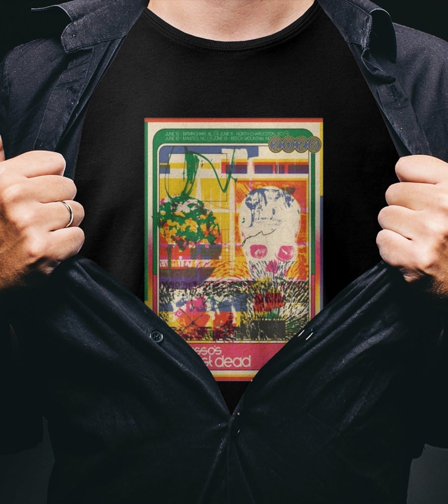 Joe Russo's Almost Dead 2026 Birmingham AL North Charleston SC Manteo NC Beech Mountain Tour T-Shirt