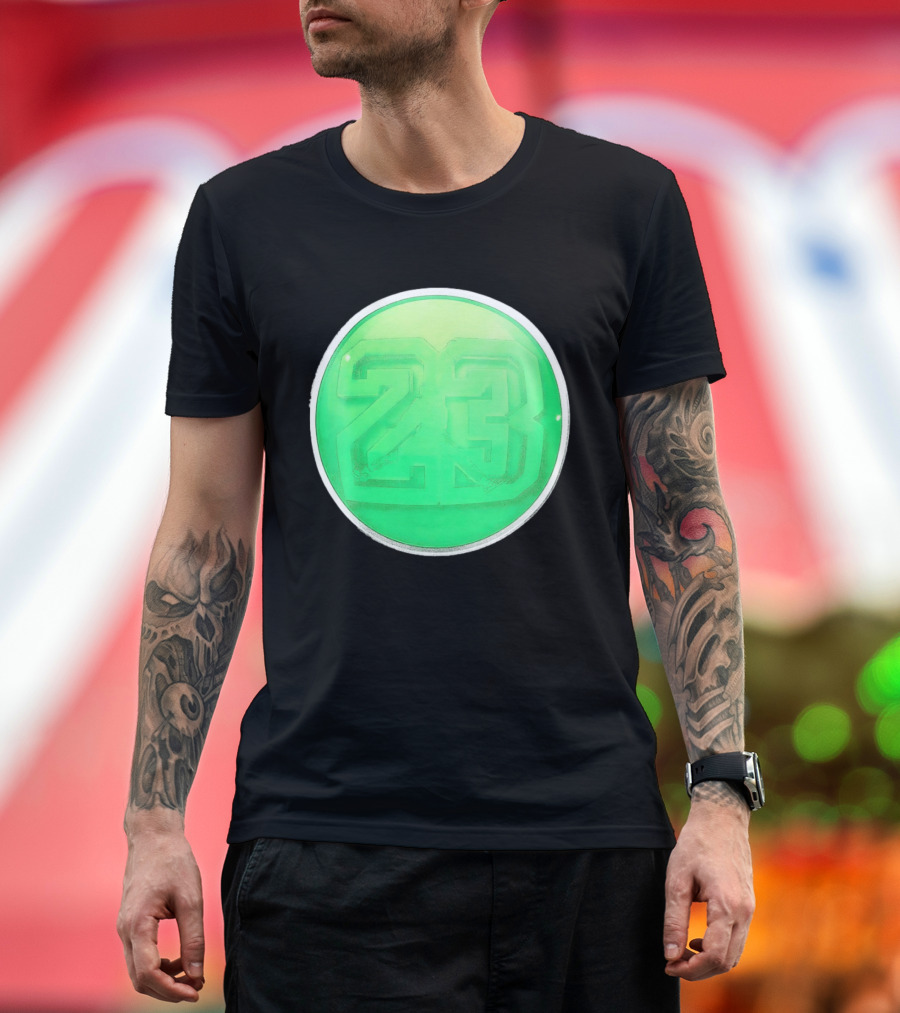 Michael Jordan 23 Green Basketball T-Shirt