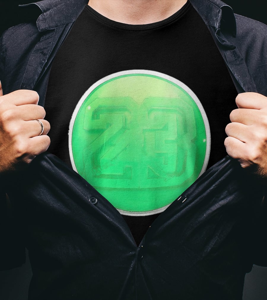 Michael Jordan 23 Green Basketball T-Shirt