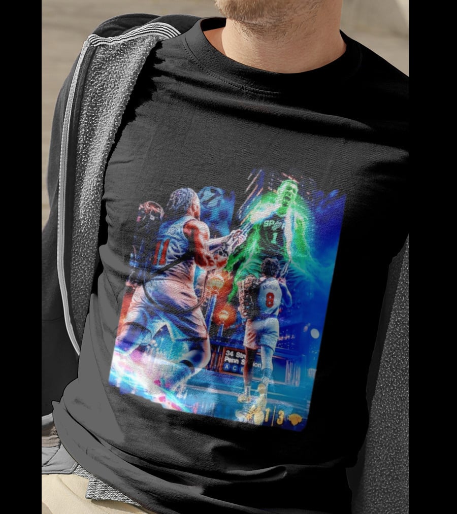OG Anunoby 33 PTS 4 REB 7 3PM Knicks Comeback Vs Spurs At 34 Street Penn Station T-Shirt
