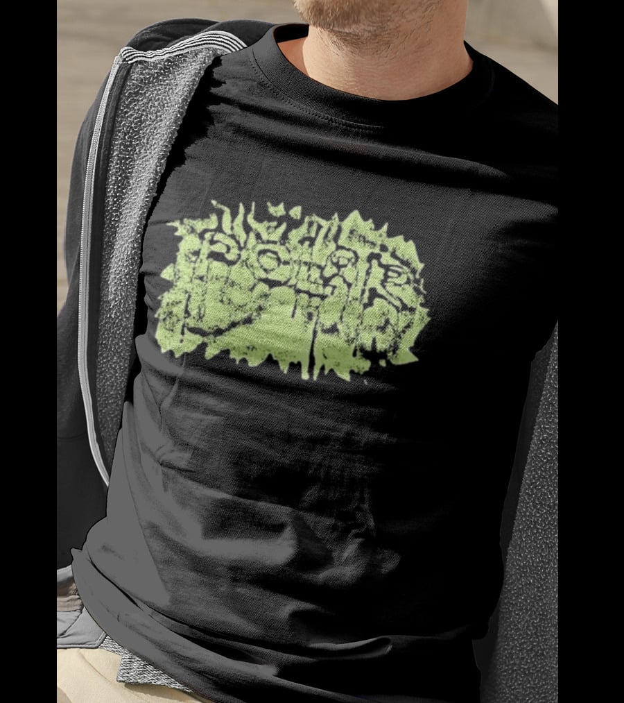 Polar Skate Co Wrinkle Lime Green Distressed T-Shirt