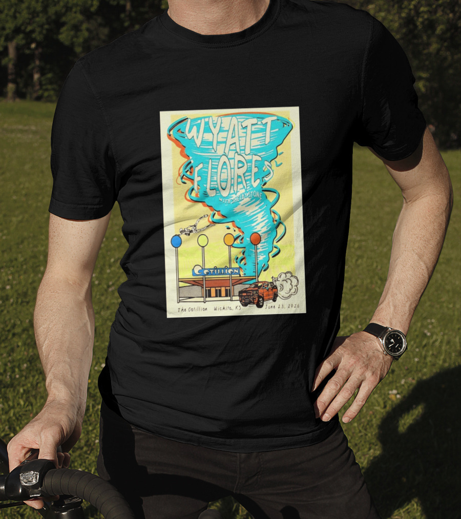 Wyatt Flores With Shelby Stone Tornado Concert June 23 2026 The Cotillion Wichita KS T-Shirt